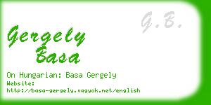 gergely basa business card